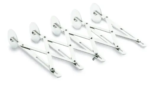 [68246] Carretilla Corta Pastas Extensible Inox. 5 Ruedas         