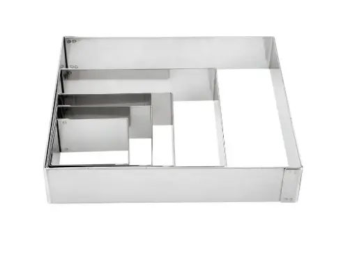 [68411] Molde Aro Cuadrado 10X10 Cms. Inox      