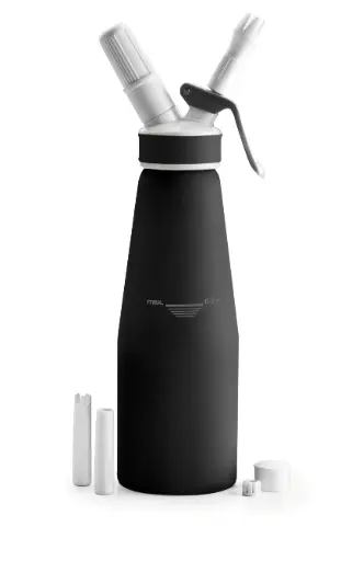 [68605] Sifon Crema Aluminio Negro 1.0 L.      